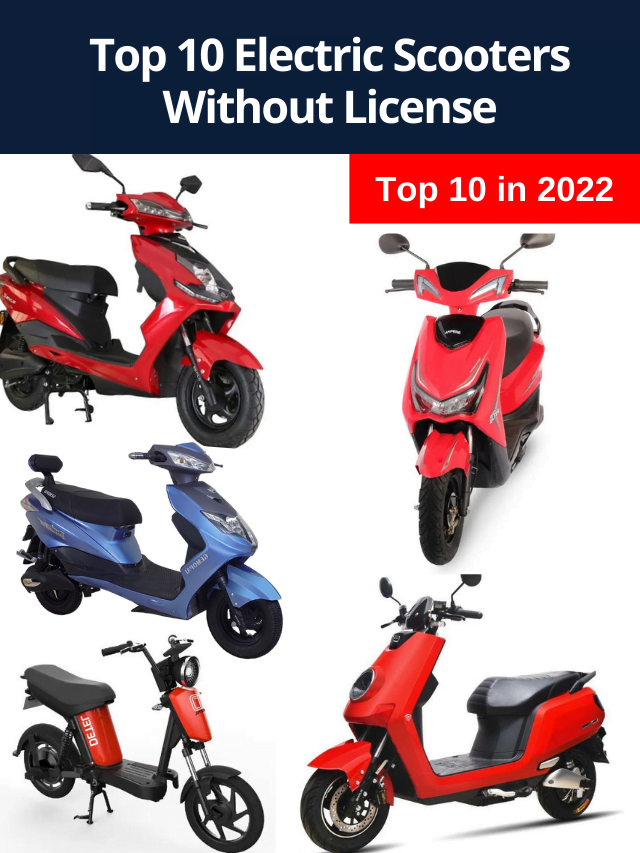 Top 10 Electric Scooters Without License, that Comes Under 1 Lakhs